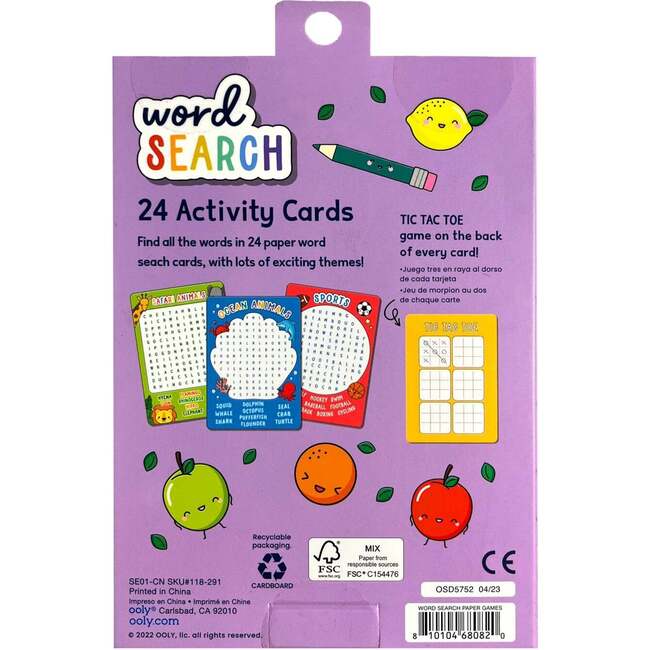 Paper Games: Word Search Activity Cards - Activities - 4