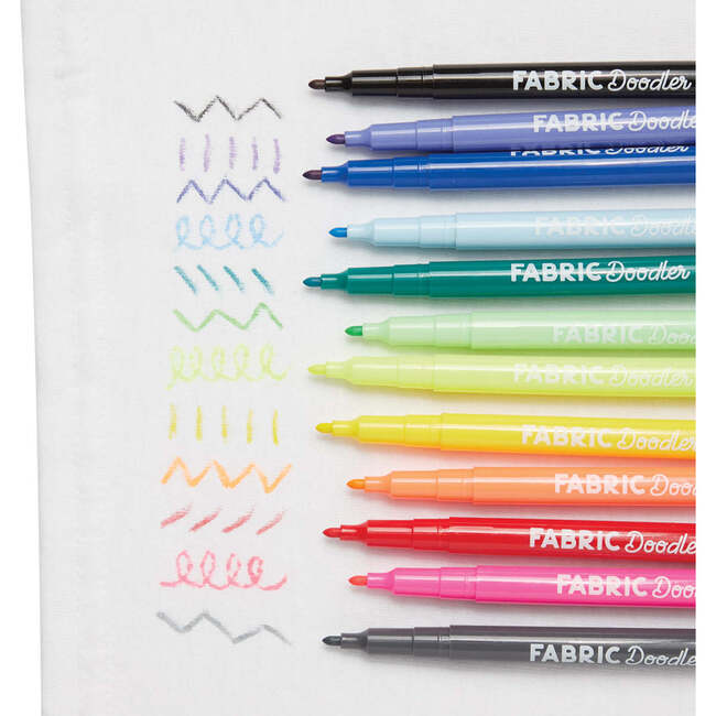 Fabric Doodlers Markers - Set of 12