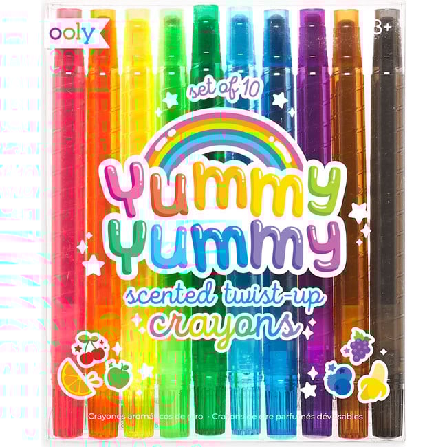 Yummy Yummy Scented Twist-Up Crayons, Set of 10 - Coloring - 1