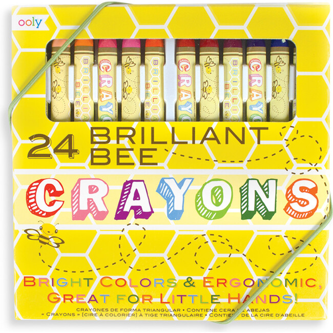 Brilliant Bee Crayons, 24 Pack