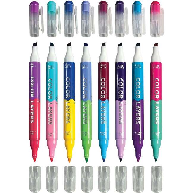 Color Layers Dble-Ended Layering Markers - Art Supplies - 4