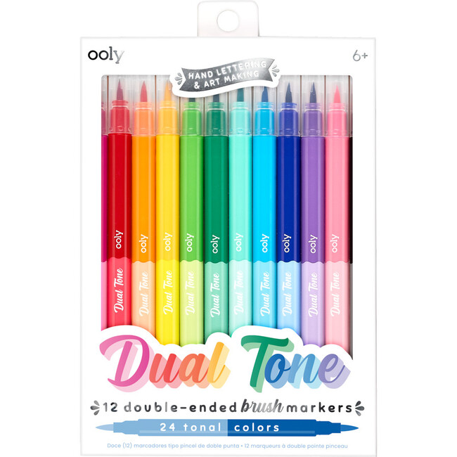Dual Tone Double Ended Brush Markers