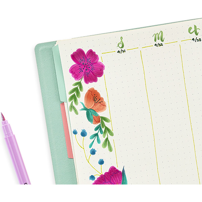 Color Lustre Metallic Brush Markers - Coloring - 4