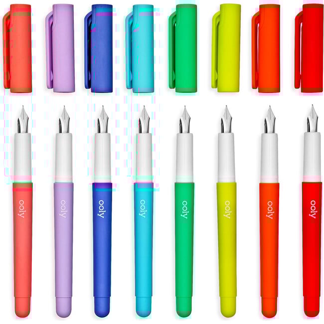 Color Write Fountain Pens, Set of 8 - Art Supplies - 2