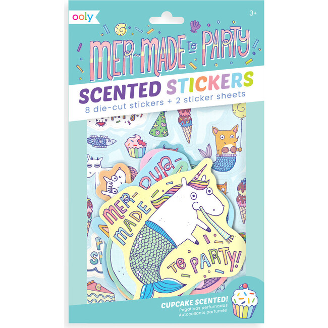 Scented Scratch Stickers, Mer-made to Party - Stickers - 1