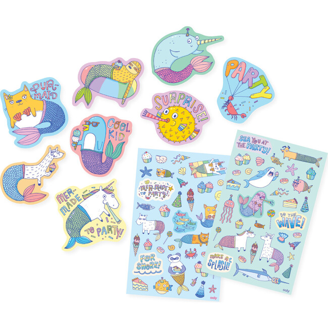 Scented Scratch Stickers, Mer-made to Party - Stickers - 2