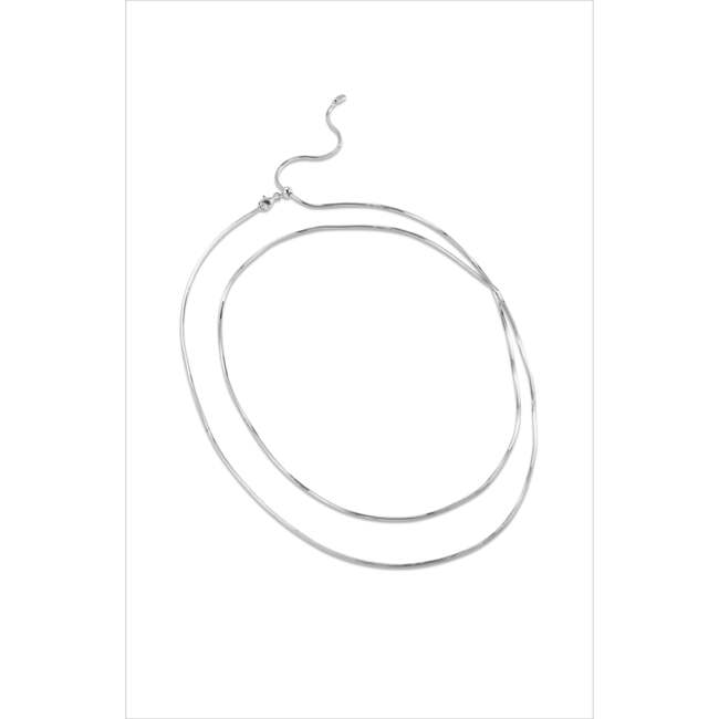 Whispers Chain Necklace, Silver