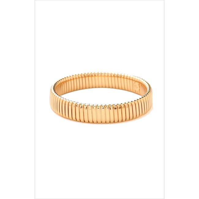 Wide Gladiatorl Minimalist Bracelet, Gold
