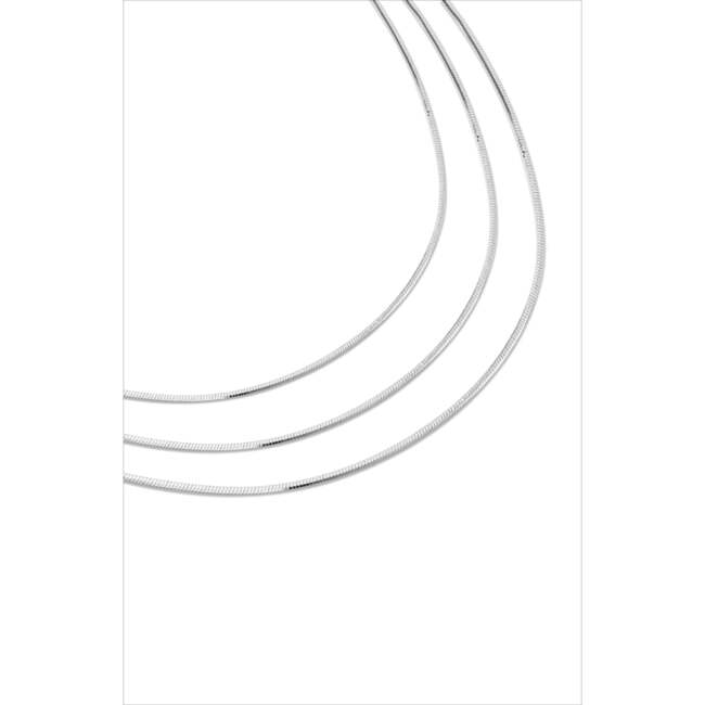 Whispers Chain Necklace, Silver