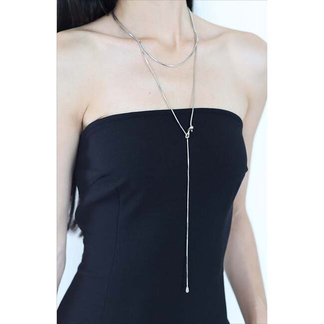 Whispers Chain Necklace, Silver - Necklaces - 3