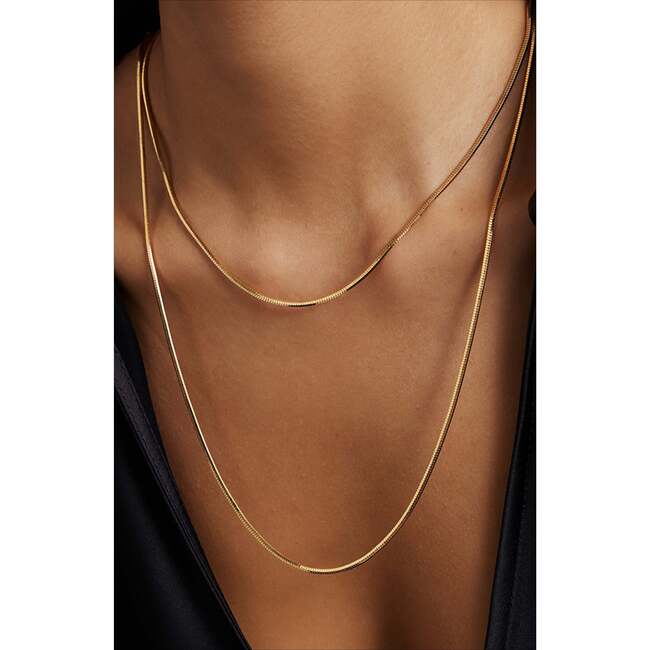 Whispers Chain Necklace, Gold - Necklaces - 3