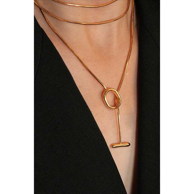 Whispers Vine Necklace, Gold - Necklaces - 3