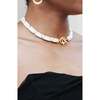 Uraeus Necklace, White & Gold - Necklaces - 3 - thumbnail