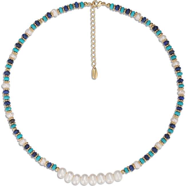 Thetis Necklace, Blue & White