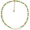 Thetis Necklace, Green & White - Necklaces - 1 - thumbnail