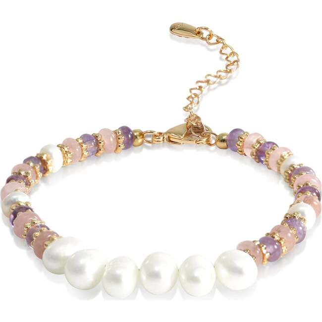 Thetis Bracelet, Purple & White