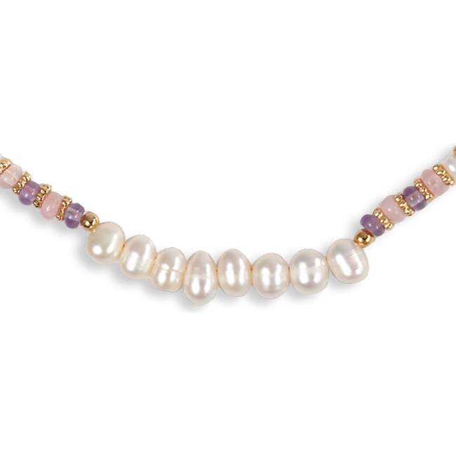 Thetis Necklace, Purple & White