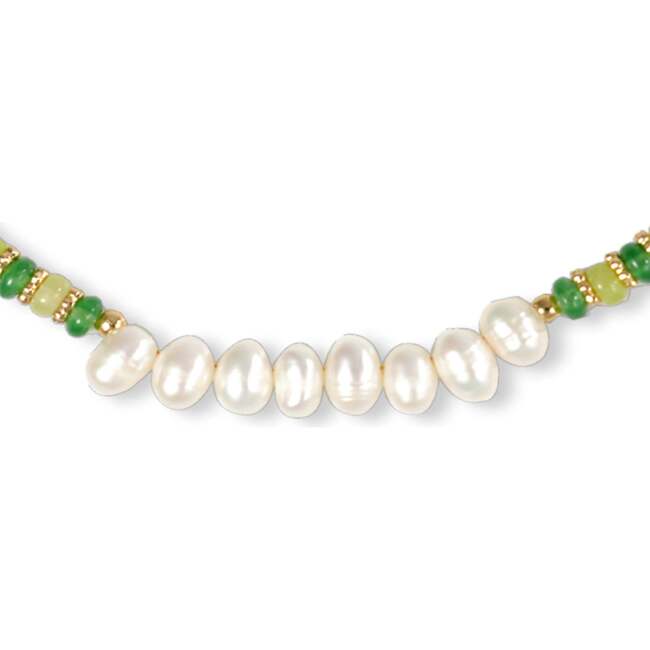 Thetis Necklace, Green & White
