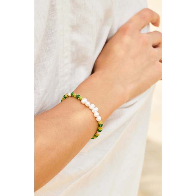 Thetis Bracelet, Green & White