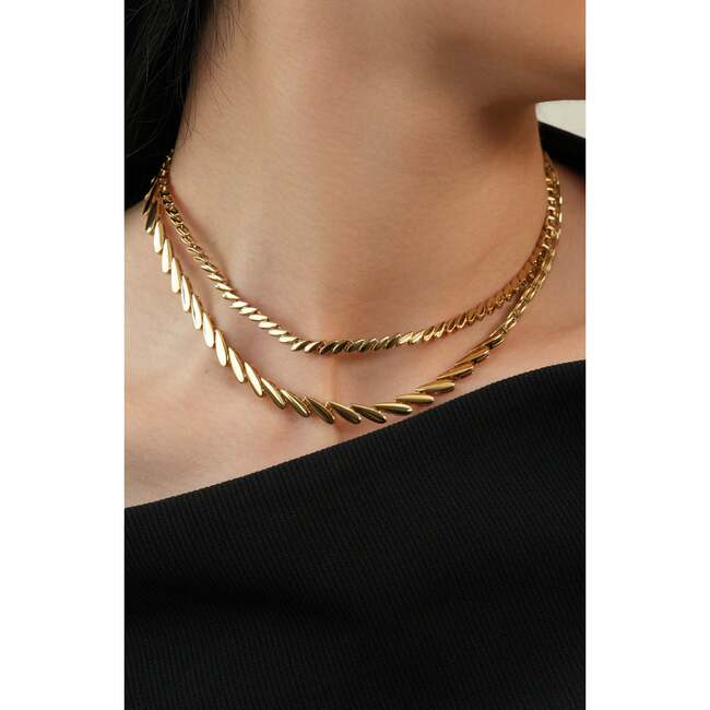 Tassels Necklace, Gold - Necklaces - 3