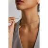 Shell Love Necklace, Gold - Necklaces - 2 - thumbnail