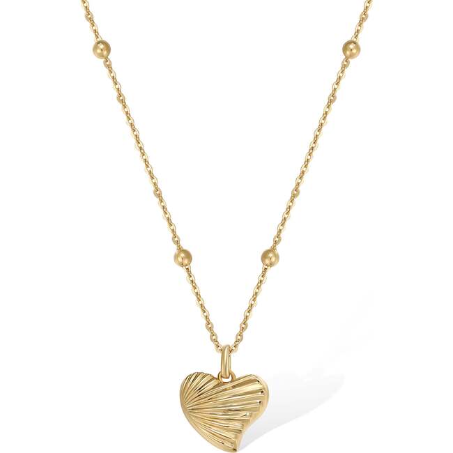 Shell Love Necklace, Gold - Necklaces - 3