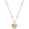 Shell Love Necklace, Gold - Necklaces - 3 - thumbnail