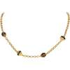 Roman Night Necklace, Brown & Gold - Necklaces - 1 - thumbnail