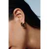 Roman Night Earrings, Brown & Gold - Earrings - 3 - thumbnail