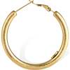 Retro Medium Hoop Earrings, Gold - Earrings - 2 - thumbnail