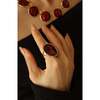 Ripple Ring, Red & Gold - Rings - 2 - thumbnail