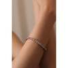 Roman Dusk Tennis Bracelet, Crystal Clear & Gold - Bracelets - 3 - thumbnail