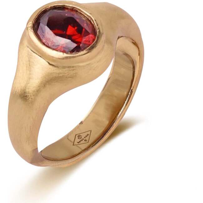 Red Fig Ring, Red & Gold