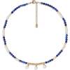 Poseidon NecklaceBlue & , White & Gold - Necklaces - 1 - thumbnail