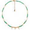 Poseidon NecklaceGreen & , White & Gold - Necklaces - 1 - thumbnail