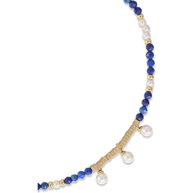 Poseidon NecklaceBlue & , White & Gold