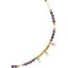Poseidon Necklace, Purple & White & Gold - Necklaces - 2 - thumbnail