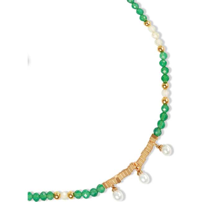 Poseidon NecklaceGreen & , White & Gold