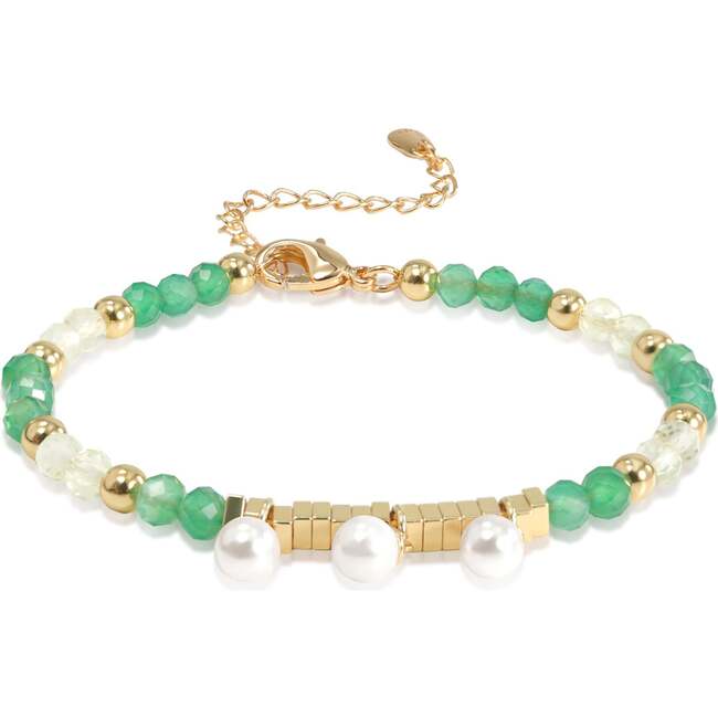 Poseidon BraceletGreen & , White & Gold