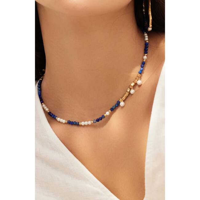 Poseidon NecklaceBlue & , White & Gold - Necklaces - 3