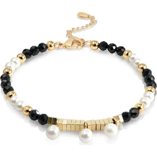 Poseidon BraceletBlack & , White & Gold