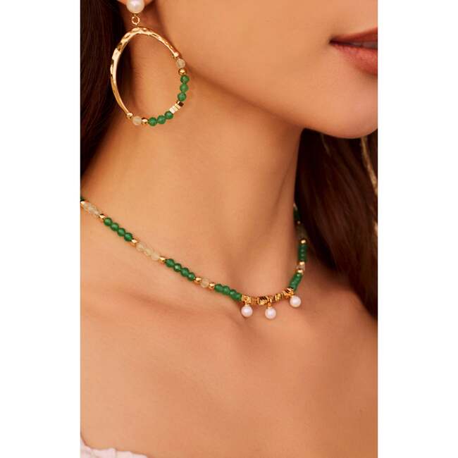 Poseidon NecklaceGreen & , White & Gold - Necklaces - 3