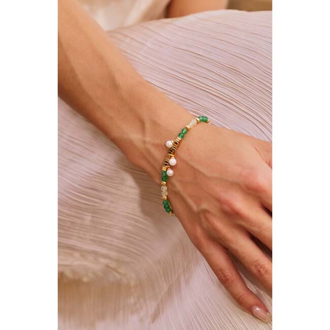 Poseidon BraceletGreen & , White & Gold - Bracelets - 3