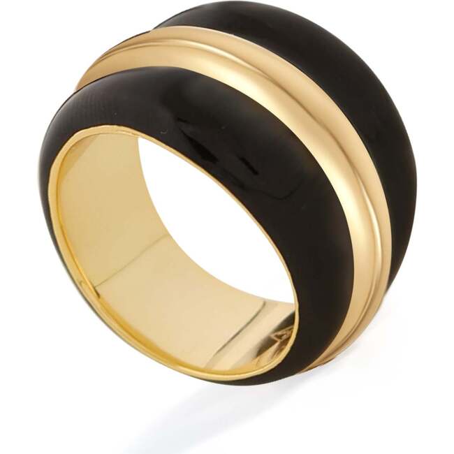 Ostuni Ring, Black & Gold