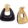 Ostuni Earrings, Black & Gold - Earrings - 2 - thumbnail