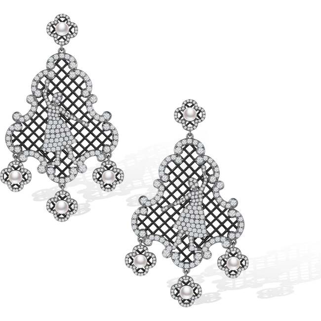 Nutcracker Earrings, Silver