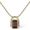 Olympieion Necklace, Brown & Gold - Necklaces - 2 - thumbnail