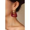 Ostuni Earrings, Red & Gold - Earrings - 3 - thumbnail