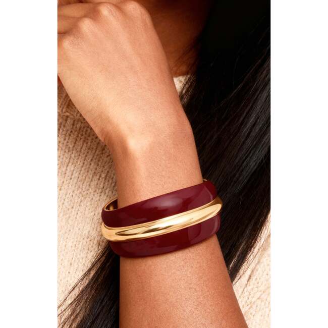 Ostuni Bangle, White & Gold