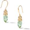 Nut Fairy Charm Earrings, Green & Gold - Earrings - 1 - thumbnail